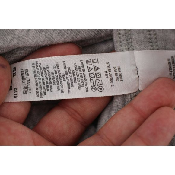 Juicy Couture Womens XL Gray Drawcord Jogger pants Stretch textured fleece - Picture 8 of 11